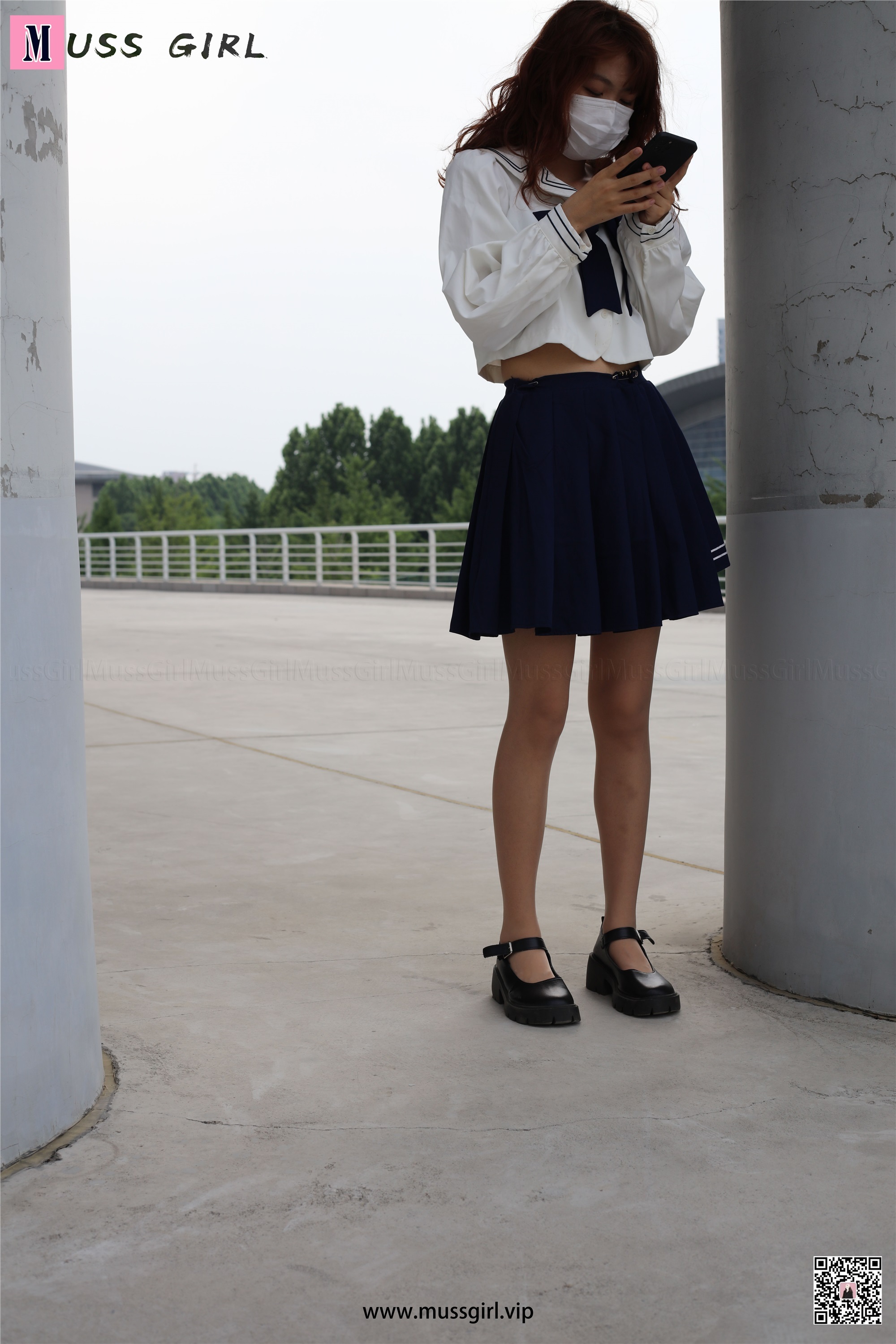 MussGirl慕丝女郎  NO.214 楼梯JK制服肉丝